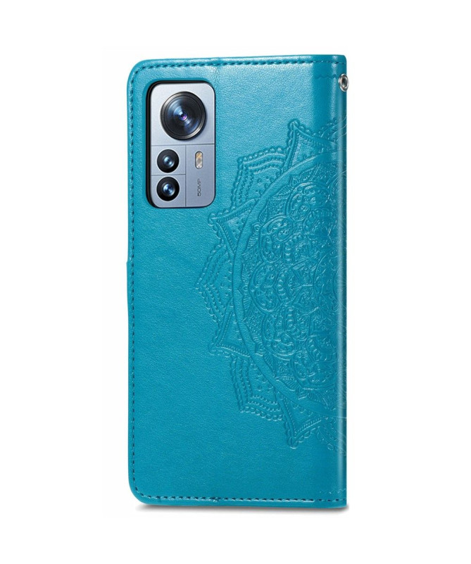 Housse Xiaomi 12 Pro Mandala relief en simili cuir