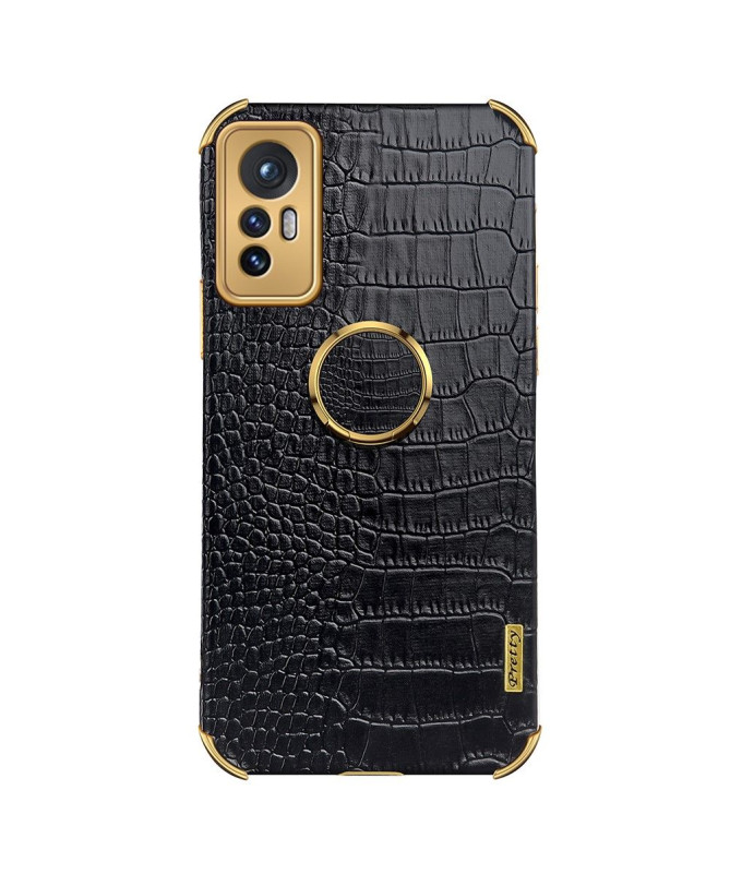 Coque Xiaomi 12 Pro Effet Croco avec Anneau