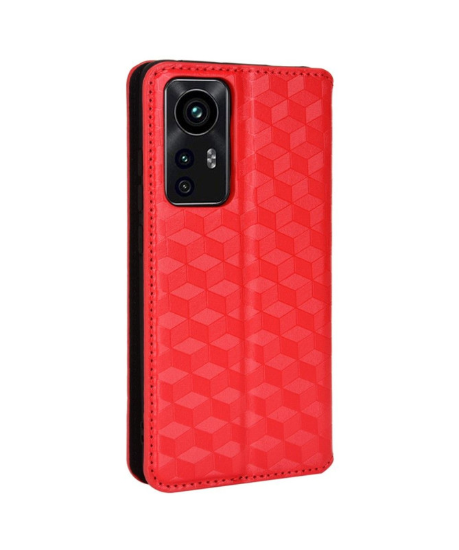 Housse Xiaomi 12 Pro flip cover design géométrie