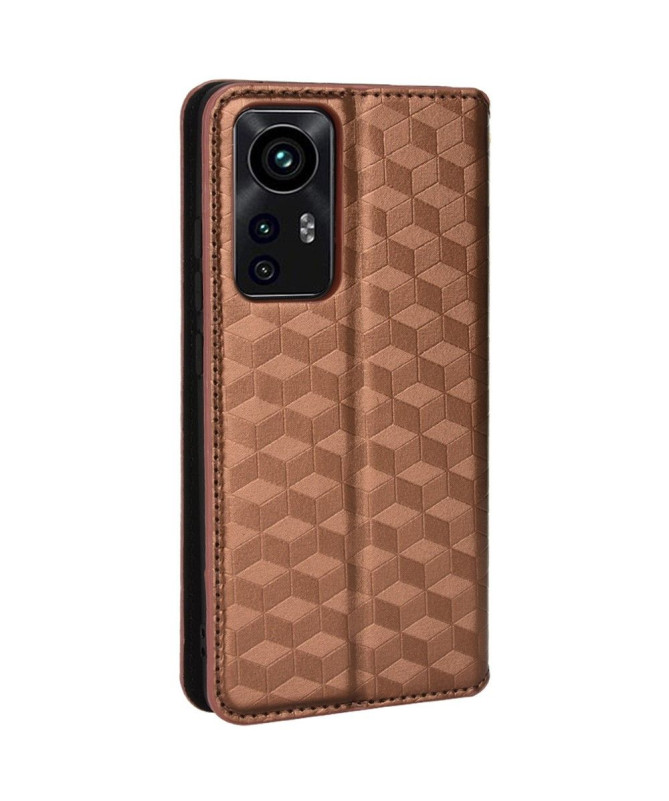 Housse Xiaomi 12 Pro flip cover design géométrie