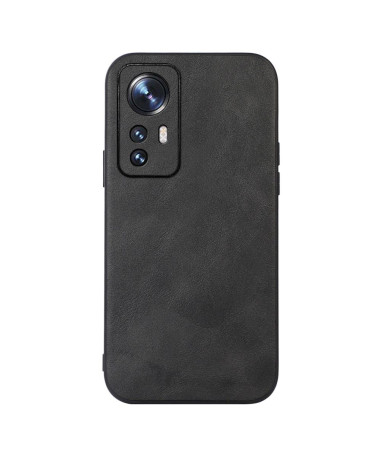 Coque Xiaomi 12 / 12X Aspect Cuir Rétro