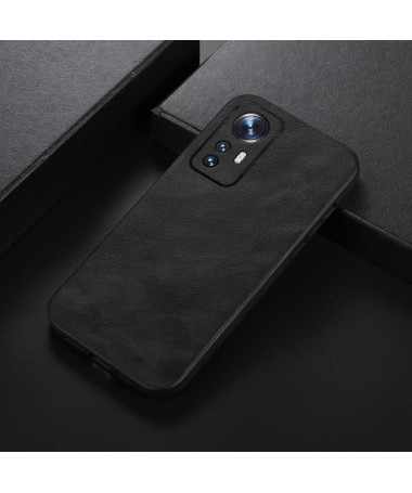 Coque Xiaomi 12 / 12X Aspect Cuir Rétro