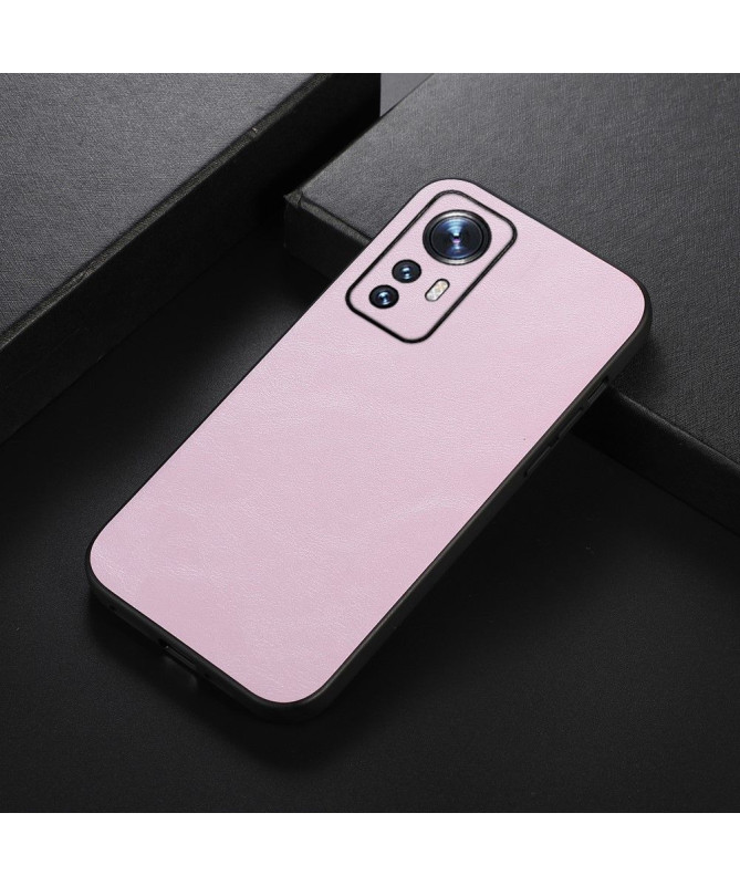 Coque Xiaomi 12 / 12X Aspect Cuir Rétro