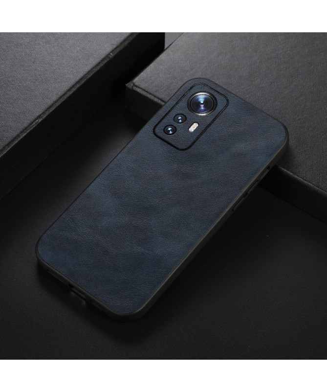 Coque Xiaomi 12 / 12X Aspect Cuir Rétro