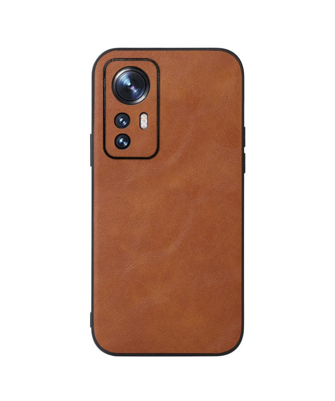 Coque Xiaomi 12 / 12X Aspect Cuir Rétro