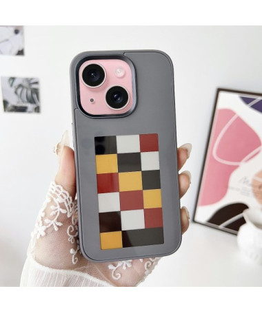 Coque iPhone 15 - Affichage Dynamique 4 Couleurs avec NFC - Gris