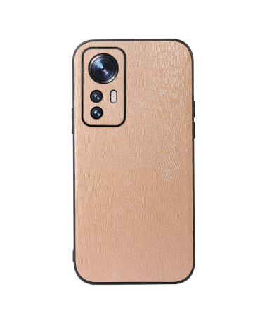 Coque Xiaomi 12 Pro Simili Cuir Effet Écorce