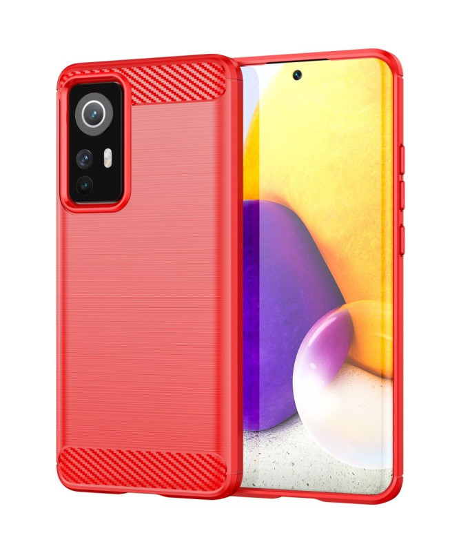 Coque Xiaomi 12 / 12X effet brossé silicone