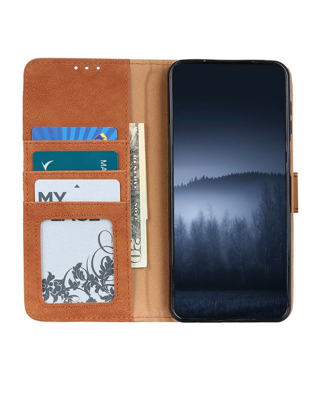 Housse Xiaomi 12 / 12X effet cuir rétro KHAZNEH