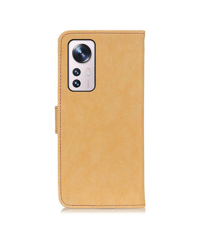 Housse Xiaomi 12 / 12X effet cuir rétro KHAZNEH