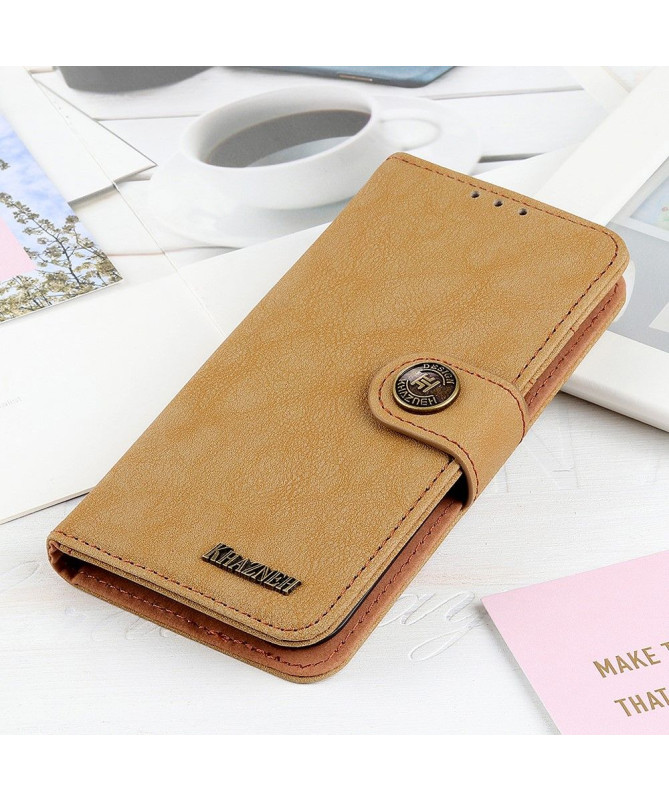Housse Xiaomi 12 / 12X effet cuir rétro KHAZNEH