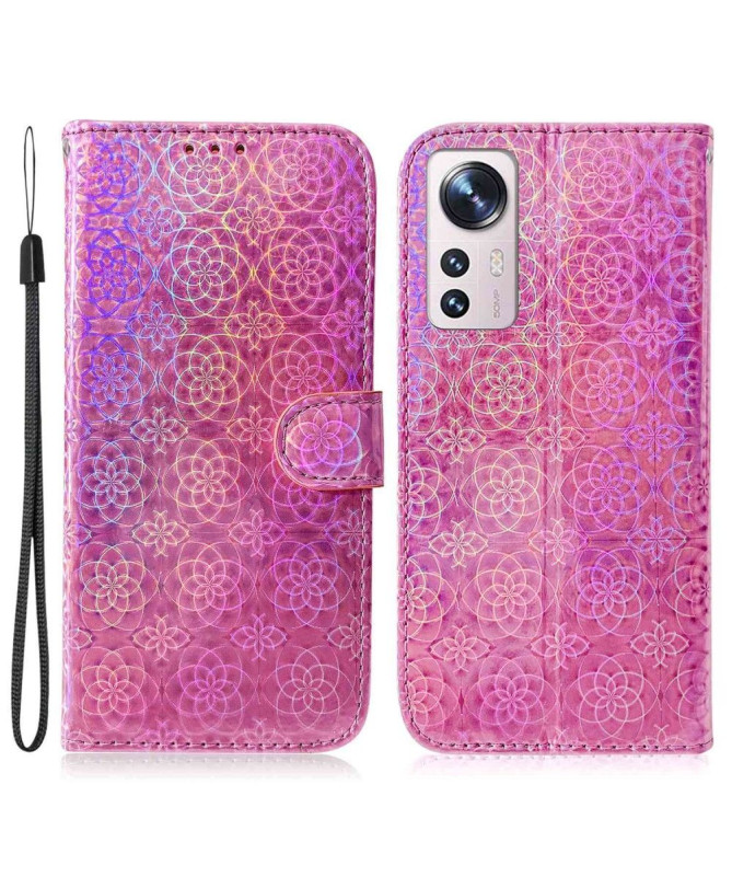 Housse Xiaomi 12 Pro Fleurs Holographiques