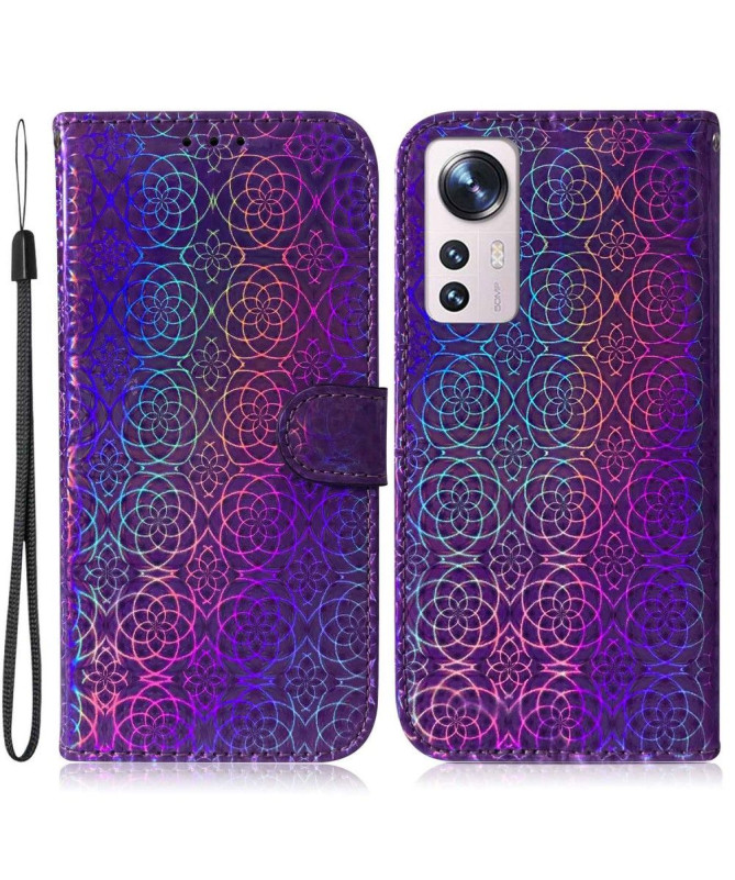 Housse Xiaomi 12 Pro Fleurs Holographiques