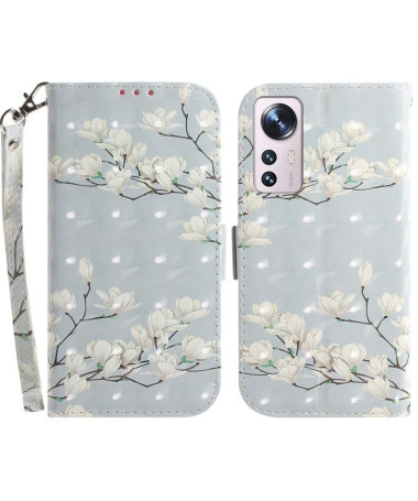 Housse Xiaomi 12 Pro Magnolia Fleur