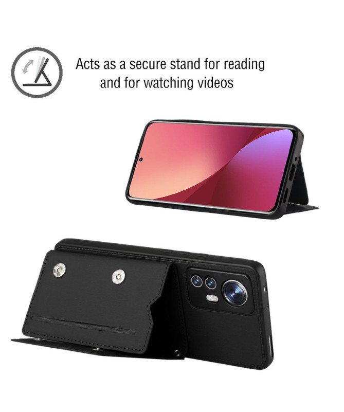 Coque Xiaomi 12 Pro AUDE sangle multi compartiments