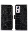 Housse Xiaomi 12 Pro Cuir véritable aspect croco