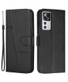 Housse Xiaomi 12T / 12T Pro Lines effet cuir rétro