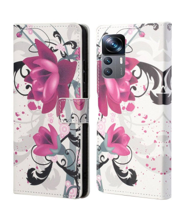 Housse Xiaomi 12T / 12T Pro Fleurs de lotus