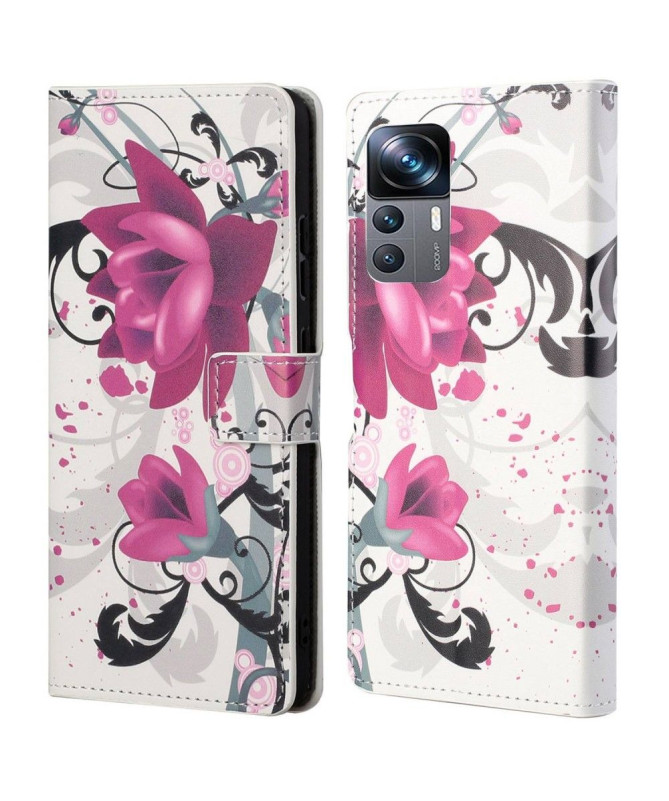 Housse Xiaomi 12T / 12T Pro Fleurs de lotus