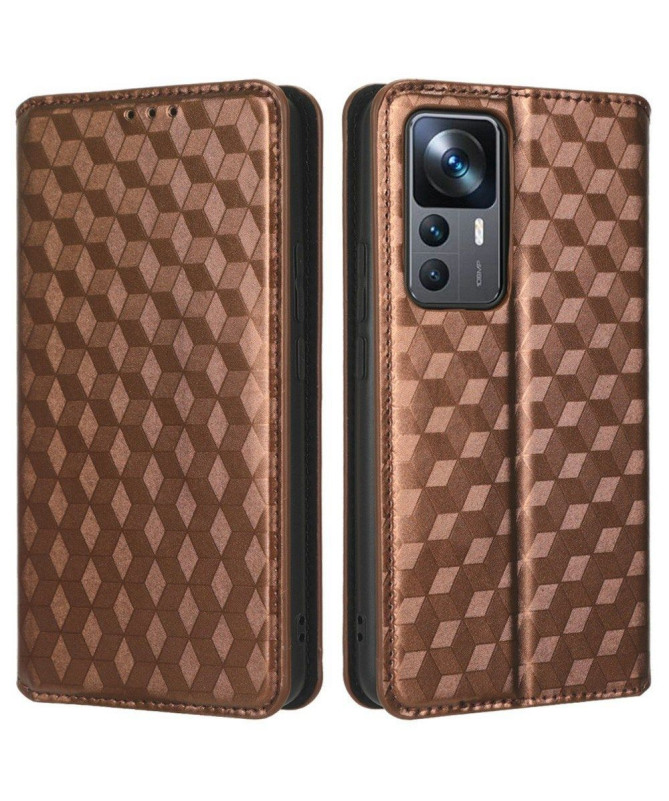 Housse Xiaomi 12T / 12T Pro flip cover design géométrie