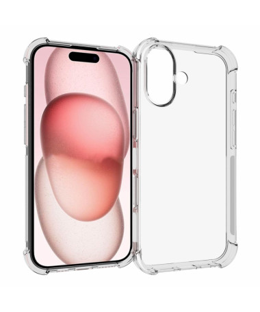 Coque iPhone 16 transparente angles renforcés