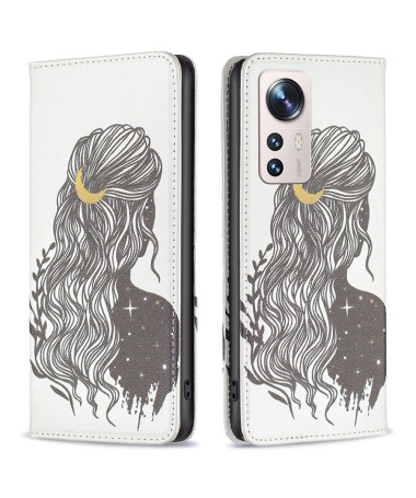 Flip cover Xiaomi 12 Lite Fille mystérieuse