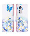 Housse Xiaomi 12 Lite Papillon et marguerites