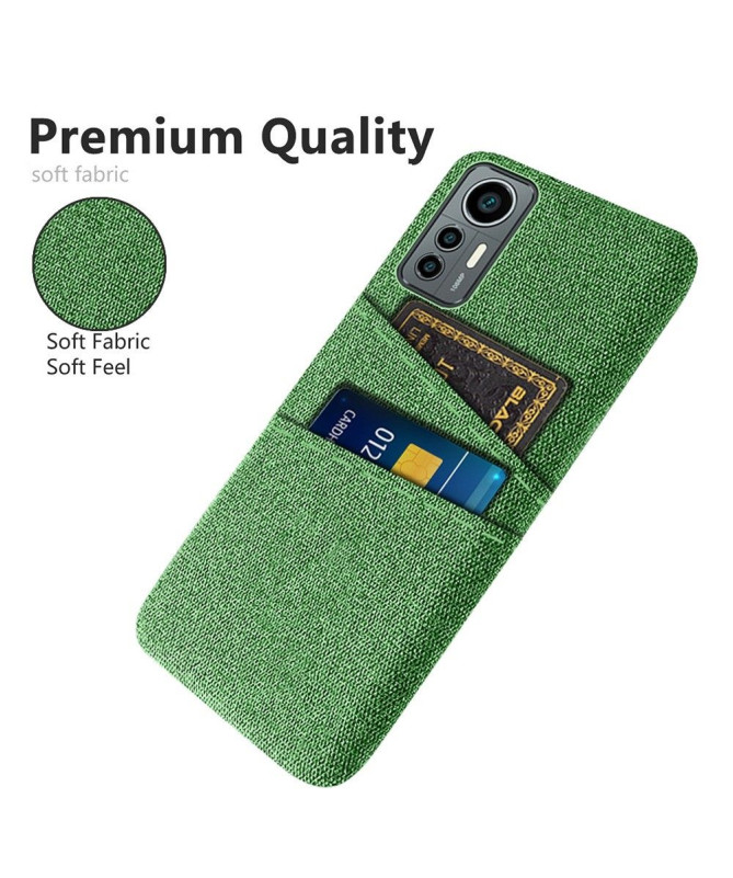 Coque Xiaomi 12 Lite Tissu Porte-Cartes