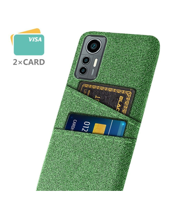 Coque Xiaomi 12 Lite Tissu Porte-Cartes