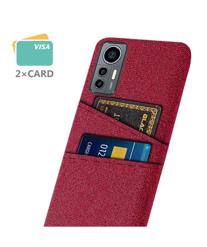 Coque Xiaomi 12 Lite Tissu Porte-Cartes