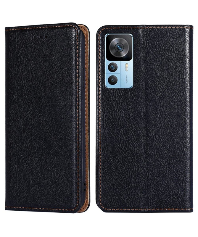 Flip cover Xiaomi 12T / 12T Pro PURE simili cuir