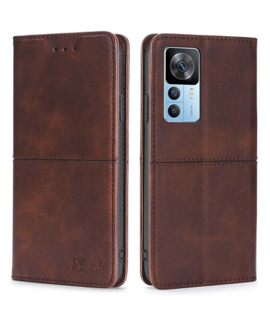 Flip Cover Xiaomi 12T / 12T Pro Simili Cuir Vintage