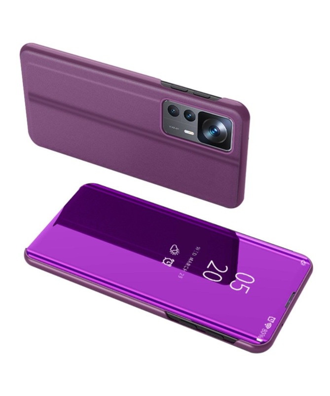 Coque Xiaomi 12T / 12T Pro avec rabat effet miroir