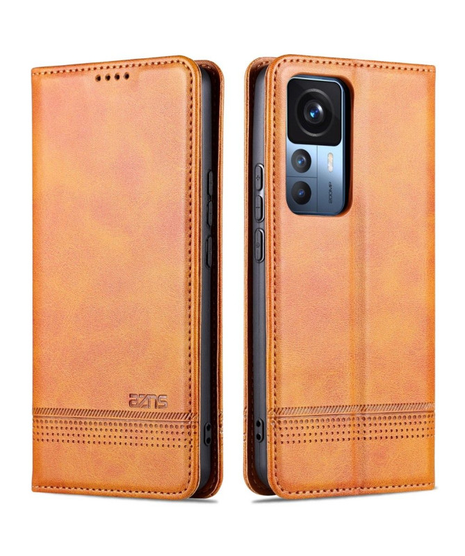 Flip cover Xiaomi 12T / 12T Pro Porte-cartes AZNS simili cuir