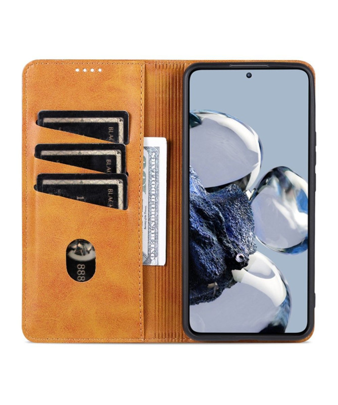 Flip cover Xiaomi 12T / 12T Pro Porte-cartes AZNS simili cuir