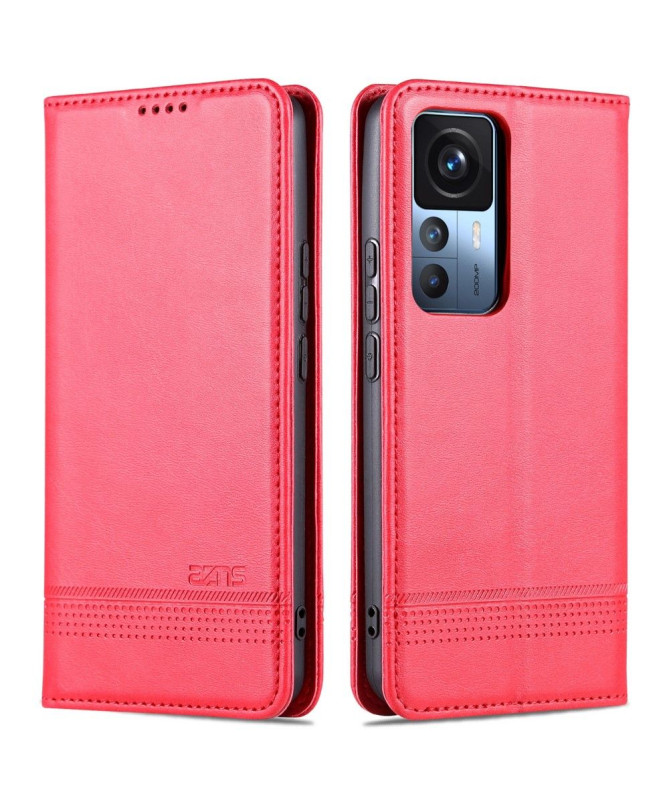 Flip cover Xiaomi 12T / 12T Pro Porte-cartes AZNS simili cuir