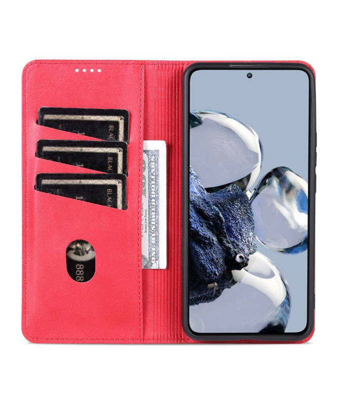 Flip cover Xiaomi 12T / 12T Pro Porte-cartes AZNS simili cuir