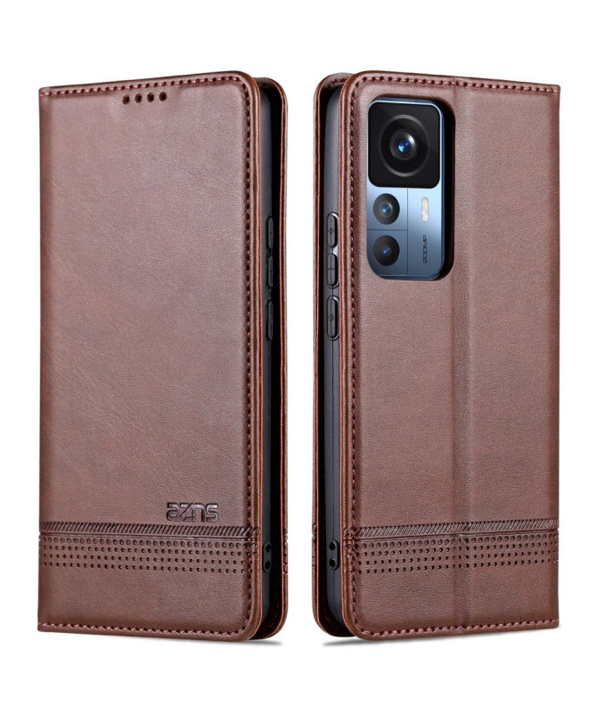 Flip cover Xiaomi 12T / 12T Pro Porte-cartes AZNS simili cuir