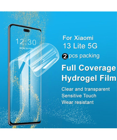 Protection d'écran Xiaomi 13 Lite en hydrogel (2 pièces)