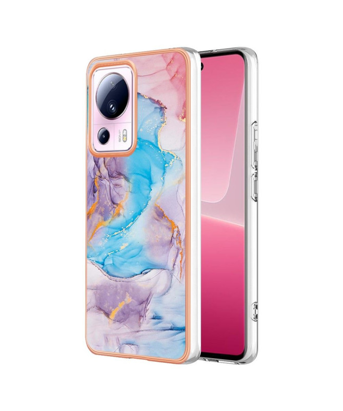 Coque Xiaomi 13 Lite marbre coloré bleu