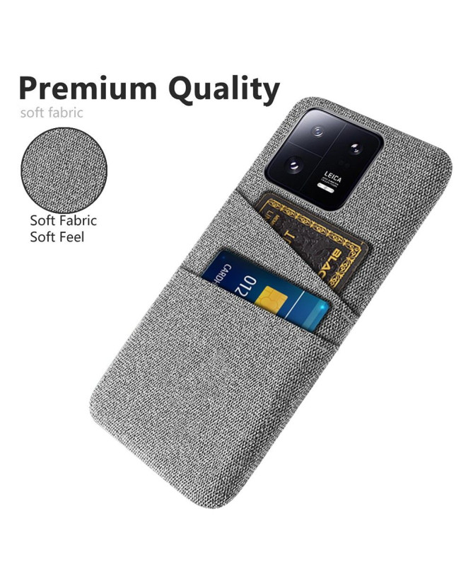 Coque Xiaomi 13 Pro Tissu Porte-Cartes