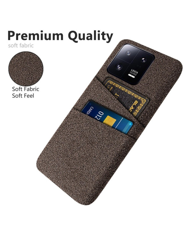 Coque Xiaomi 13 Pro Tissu Porte-Cartes