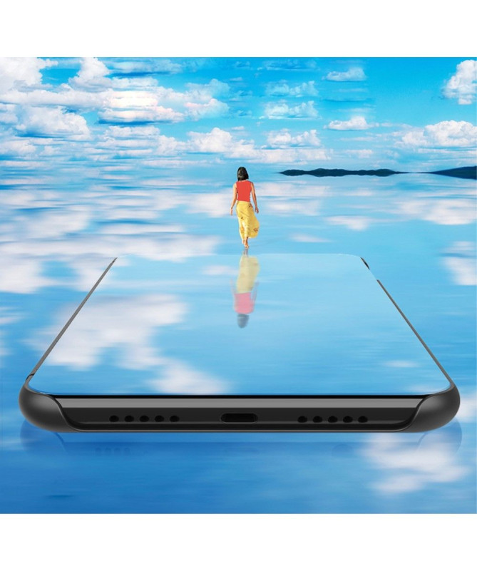 Coque Xiaomi Mi 9 Lite avec rabat effet miroir