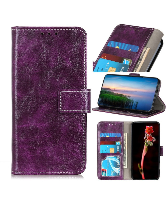 Housse Xiaomi Mi 10 / Mi 10 Pro effet cuir luxueux coutures