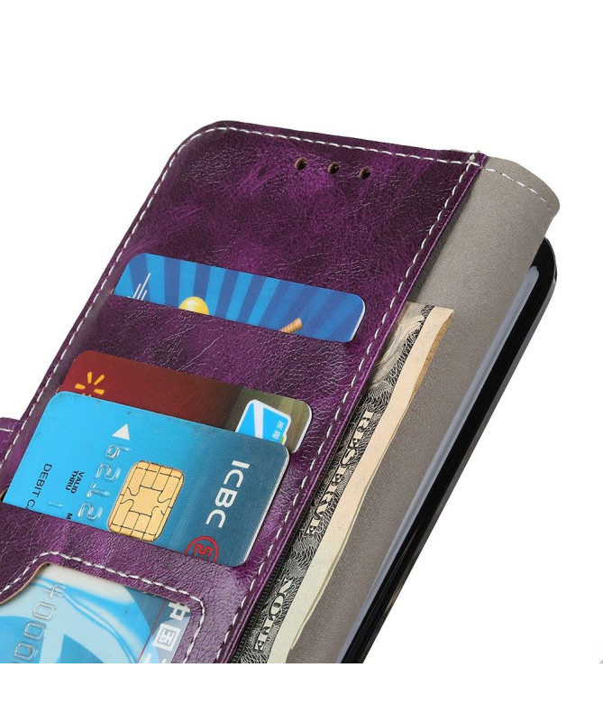 Housse Xiaomi Mi 10 / Mi 10 Pro effet cuir luxueux coutures