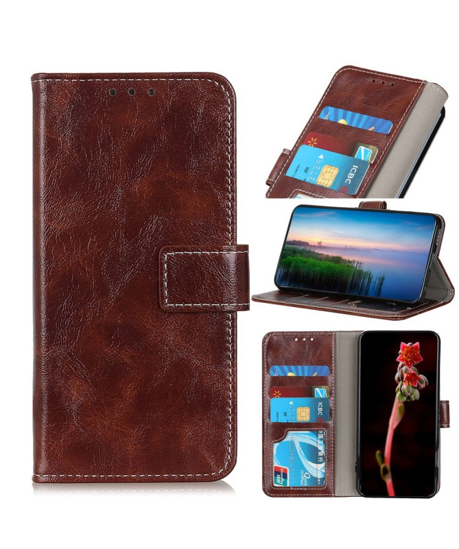 Housse Xiaomi Mi 10 / Mi 10 Pro effet cuir luxueux coutures