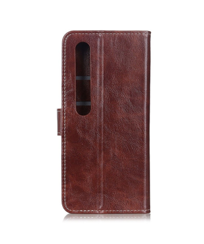 Housse Xiaomi Mi 10 / Mi 10 Pro effet cuir luxueux coutures