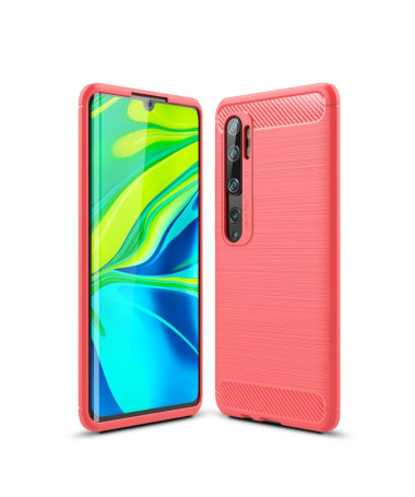 Coque Xiaomi Mi Note 10 / Note 10 Pro en Gel Brossé Carbone