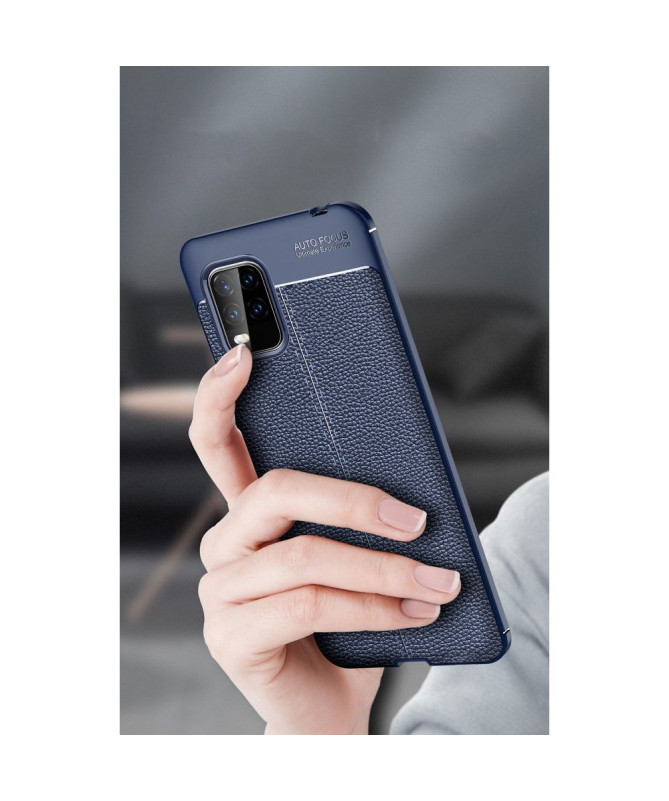 Coque Xiaomi Mi 10 Lite Gel Finition Simili Cuir