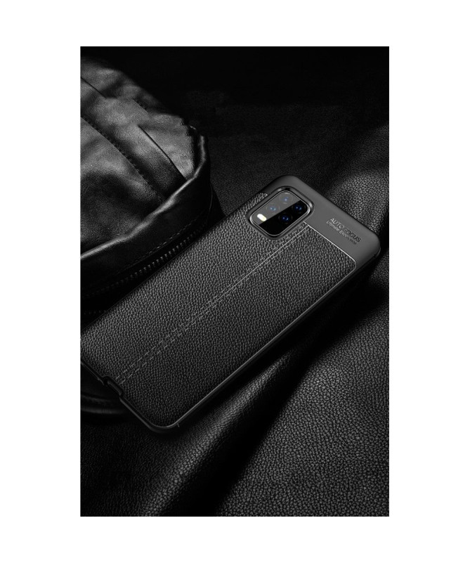 Coque Xiaomi Mi 10 Lite Gel Finition Simili Cuir